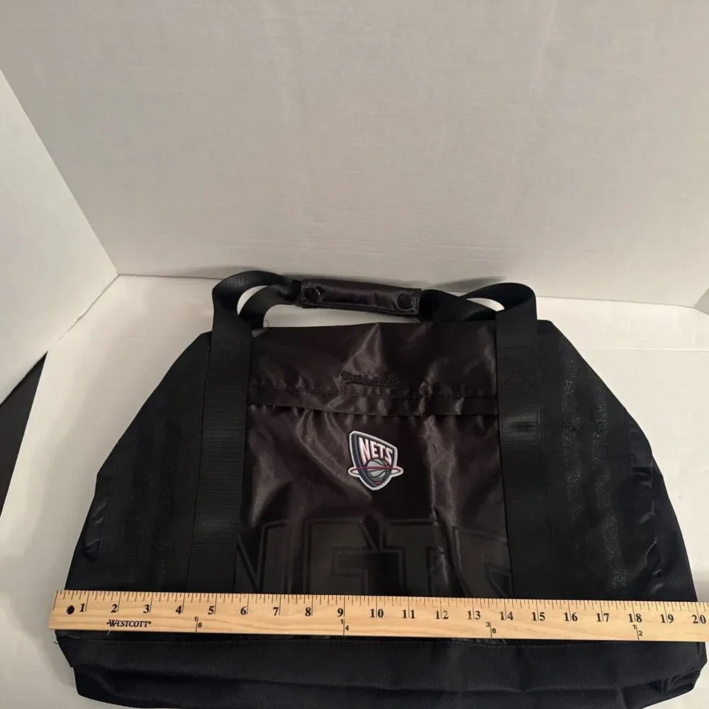 Mitchell & Ness NBA New Jersey Nets Satin Duffel Bag NWT